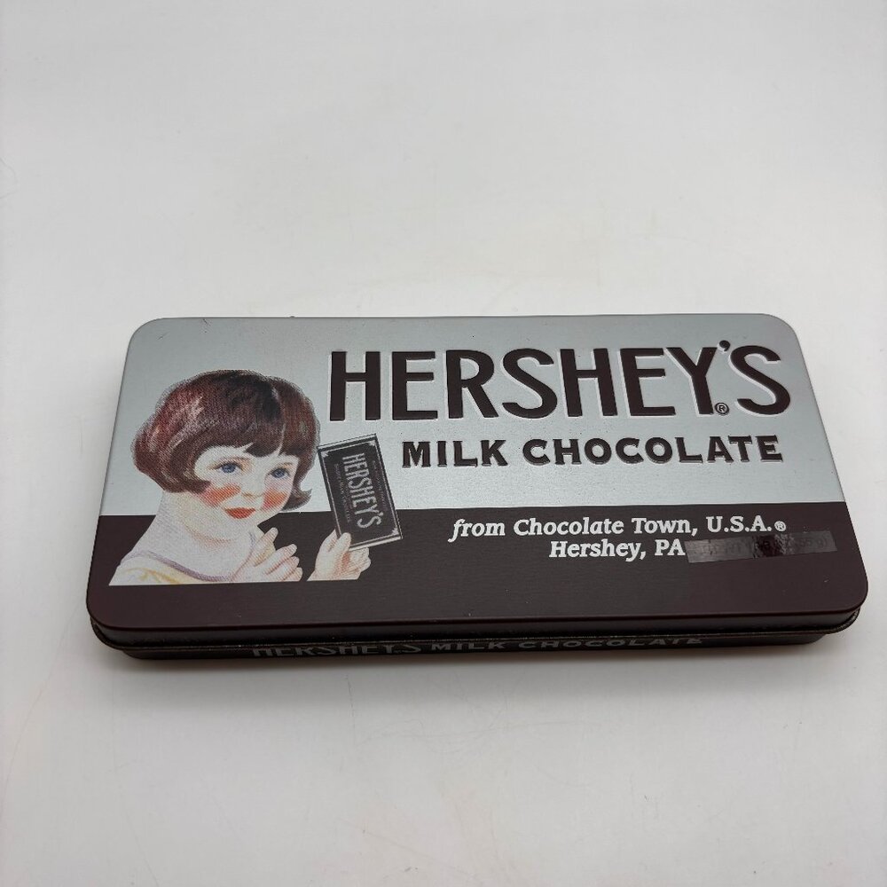 Vintage Hershey's Milk Chocolate Retro Flat Rectangular Collectible Tin